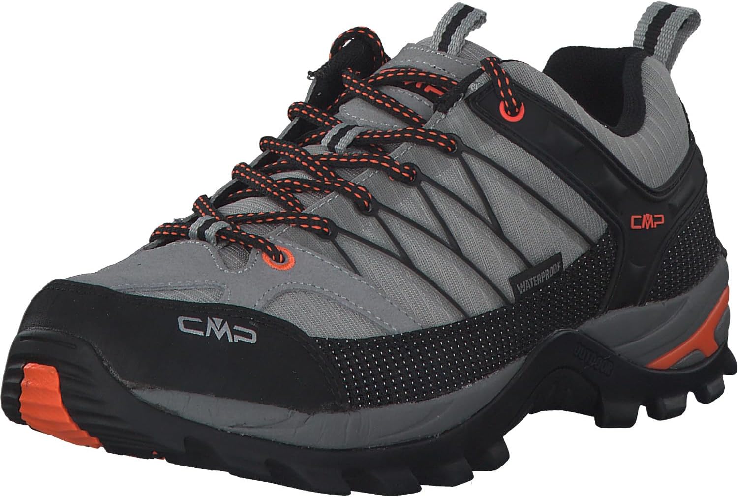 CMP Rigel Men's Low Trekking Shoes Wp Trekking & Hiking Shoes, Cemento Nero, 10.5 Men