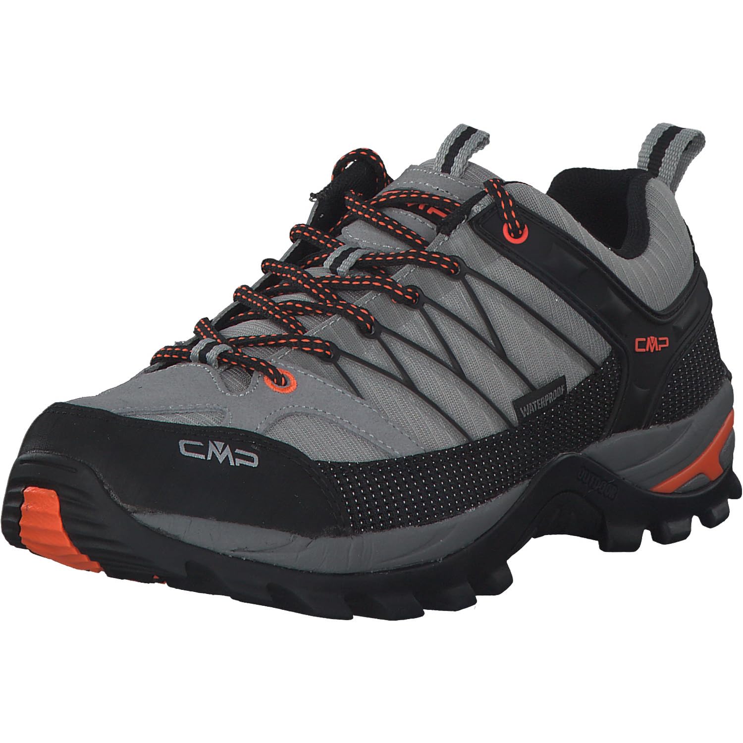 CMP Rigel Low Trekking Shoe Wp, Walking Shoe, Cemento-Nero,