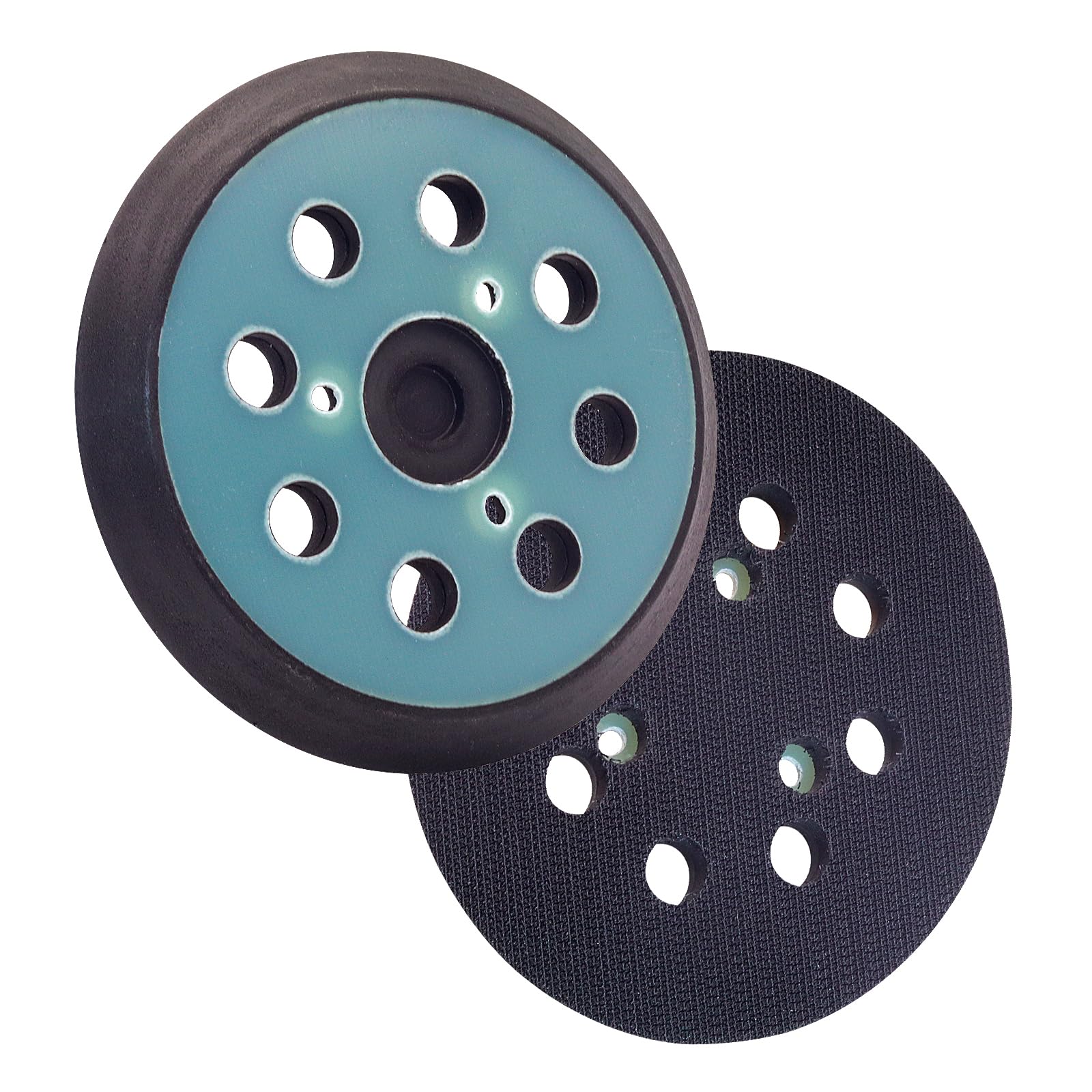 2 Pack 5-Inch Replacement Sander Pads, 5" 8 Holes Sanding Pad Compatible with DeWalt D26451, D26453, DW421, Fit for Makita BO5041, BO5010, BO5030,