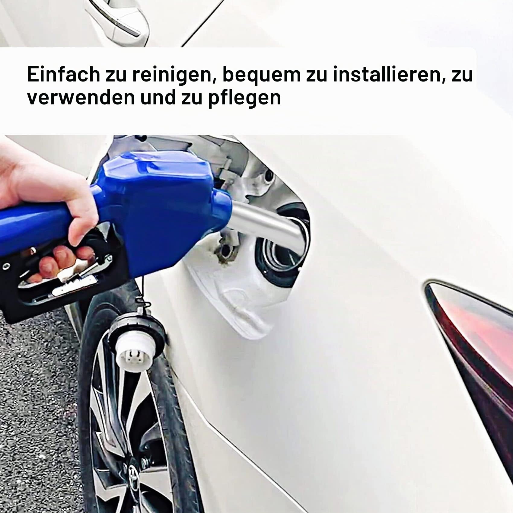 3/4 NPT Automatik DEF/AdBlue Düse Edelstahl mit Schwenkbarer DEF Pumpe,Auto Treibstoff Pistole,Manueller/Automatischer Düse, Frostschutz Aufroller Blau