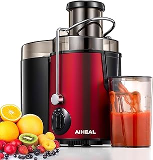 Aiheal Juicer Machines, Centrifugal Juicer Extractor 3 Speeds with 3'' Feed Chute for Whole Fruit and Vegetables, Stainles...