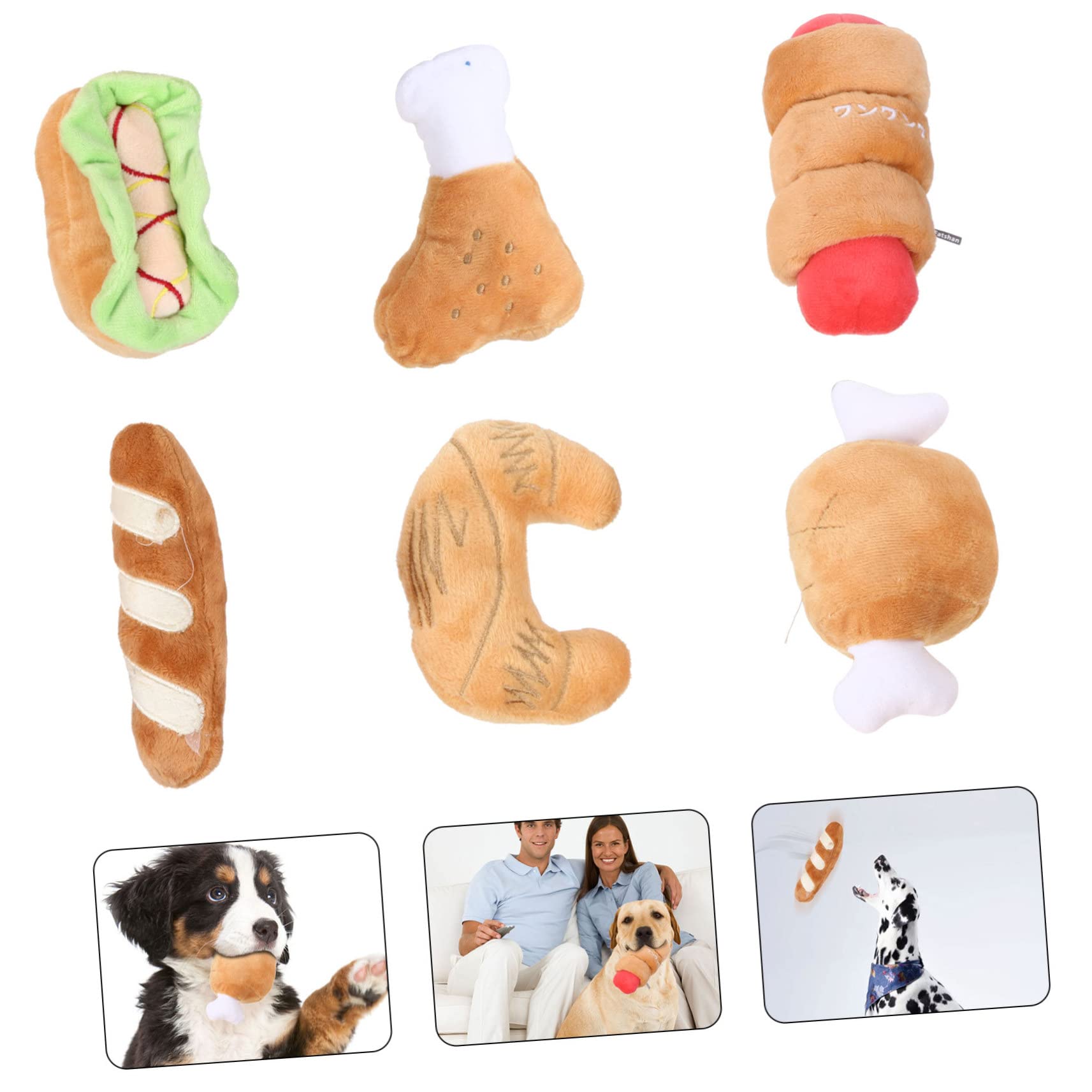 Sosoport 12stücke Teiliges Kauspielzeug Für Hunde Plüschspielzeug Mit Quietschfunktion Langlebig Und Lehrreich Interaktive e Für Hunde Und Katzen Für Gesunden Zahnwechsel Und