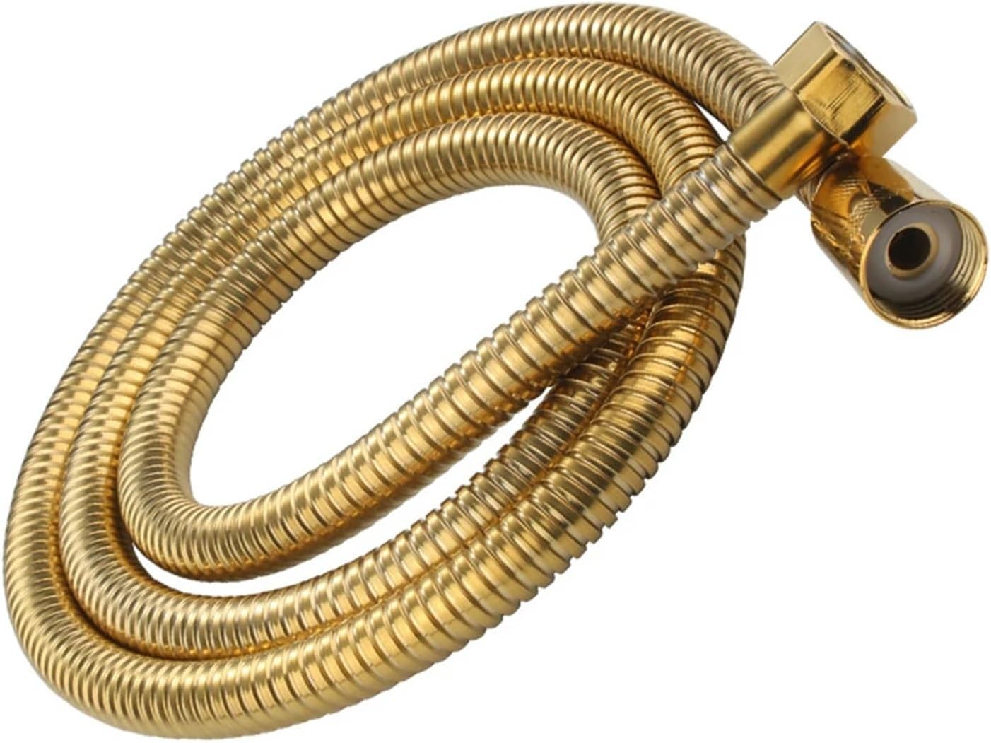 1.5 メートルシャワーホースゴールドメッキステンレス鋼フレキシブルシャワーホース交換 1/2 '' 浴室配管パイプ