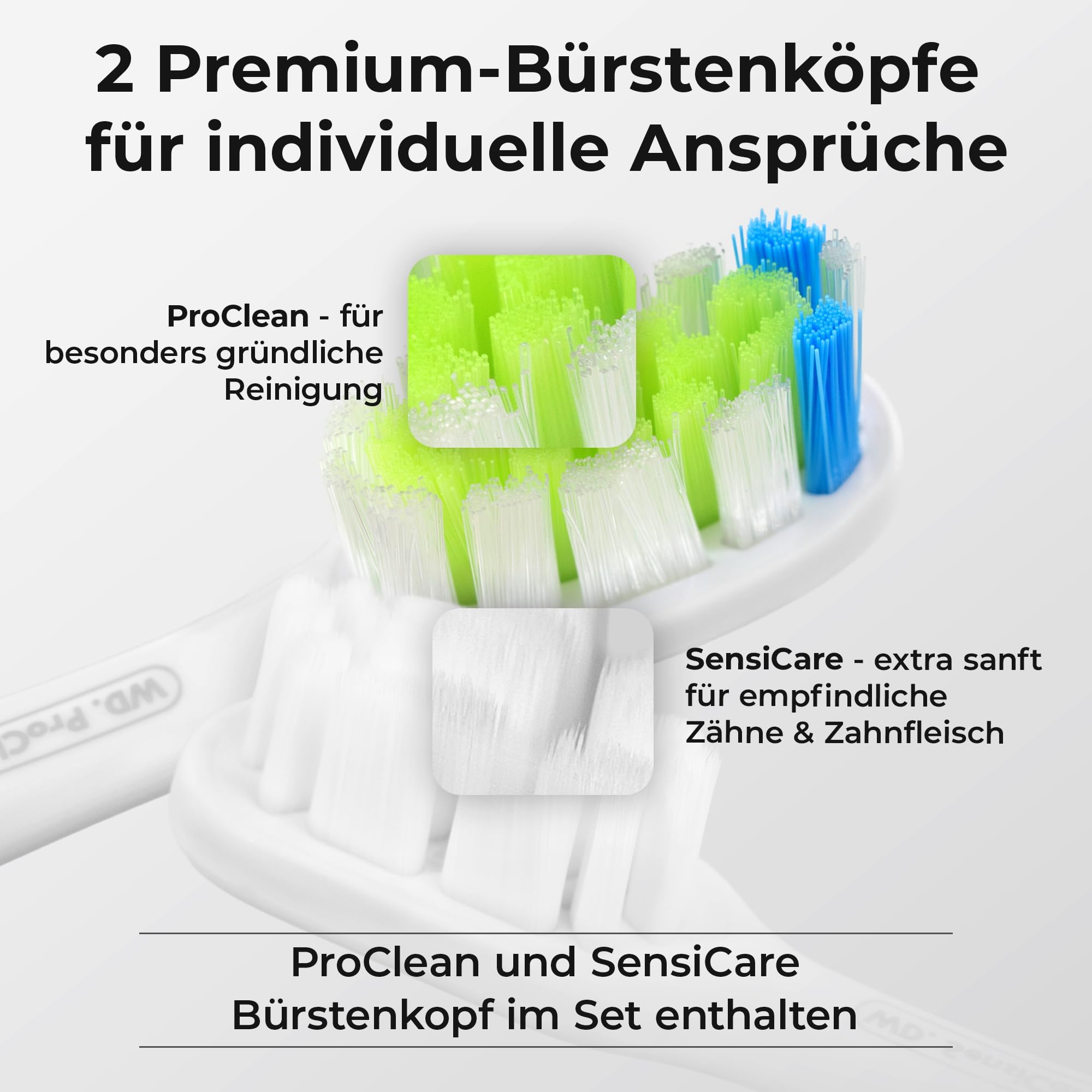 WhyteDOT® Schallzahnbürste Testsieger 2026* – leise Schallzahnbürste aus Aluminium statt Plastik, für empfindliche Zähne, UV-Reiseetui, bis zu 6 Wochen Akku