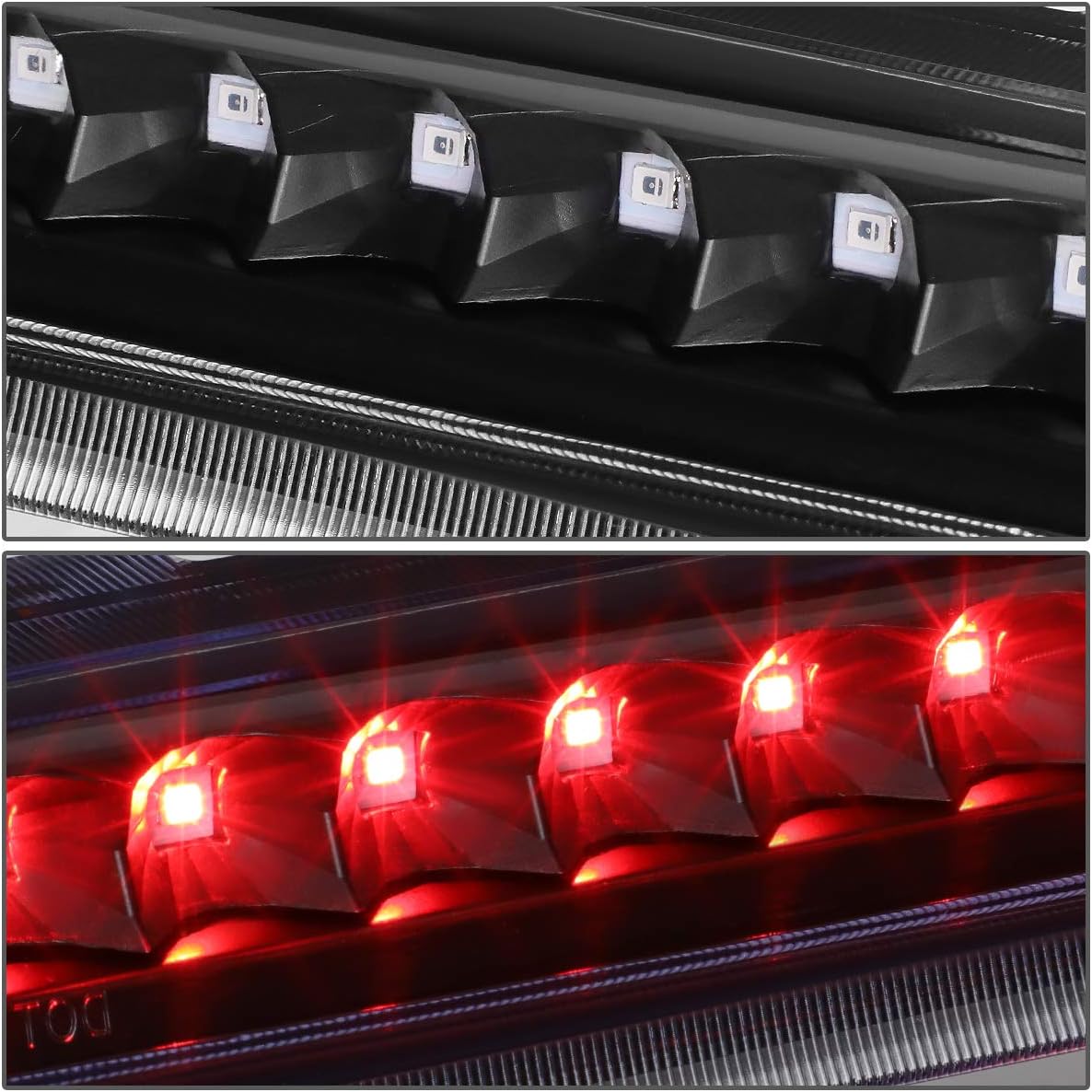 DNA MOTORING 3BL-CTRAIL04-LED-BK Black Housing LED Third Tail Brake Light [Compatible with 04-07 RAINIER / 02-09 TRAILBLAZER/ENVOY / 03-08 ASCENDER / 2002-2004 BRAVADA]