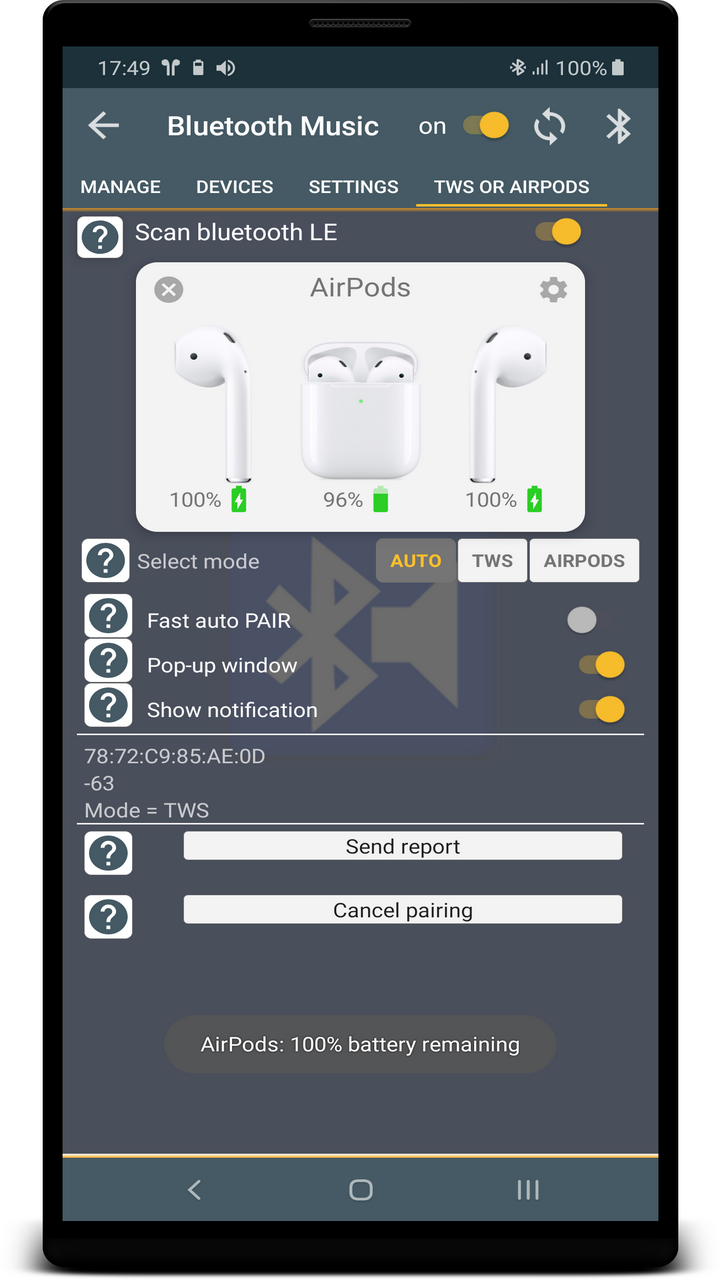 Bluetooth Audio Widget for Android