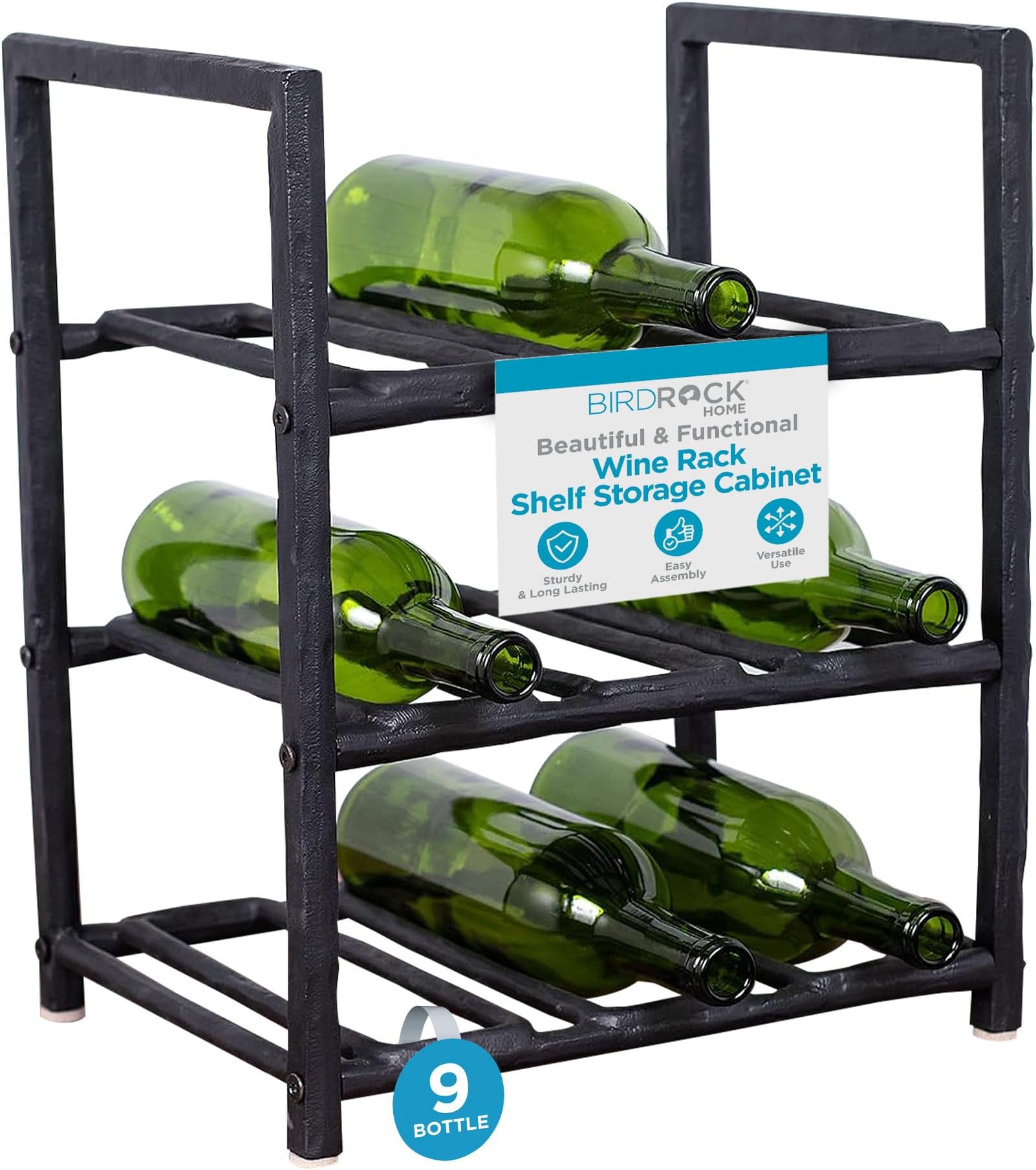 Amazon.com: Curved Tabletop Wine Racks Free Standing, Modern Art Wine ...