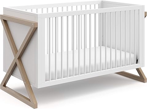 Storkcraft Equinox Berceau Convertible 3 En 1 Bois Flotte Vintage Se Convertit Facilement En Lit D