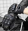 Motorcycle Gloves Touch compatible Long Black Motor Gloves Bone Palm Protected Biker Gloves Nx1