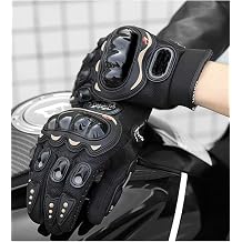Motorcycle Gloves Touch compatible Long Black Motor Gloves Bone Palm Protected Biker Gloves Nx1