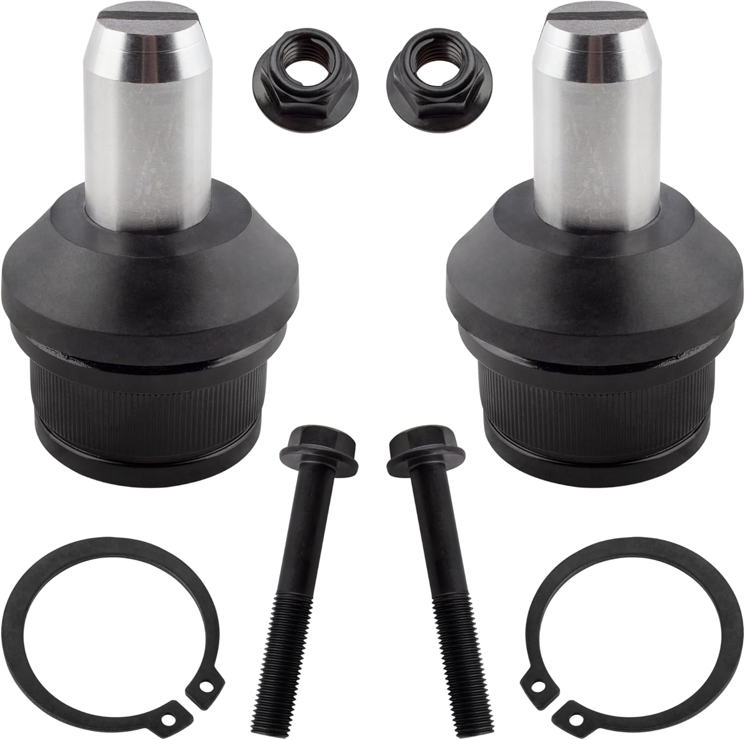 BOXI (Set of 10) Front Upper & Lower Ball Joints Inner & Outer Tie Rod Ends Adjusting Sleeve Fit for Ford F-250 F-350 1987-1997 2WD | K8432T K8433T ES2077RT ES2078LT ES2079S ES2080S DS1017T DS1138T