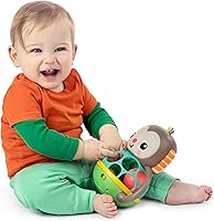 Vista 4 de Bright Starts Giggle & Rattle Gift Set - Juguetes musicales y sensoriales para bebés, paquete de 2, elefante y mono, unisex, recién nacido + Juego