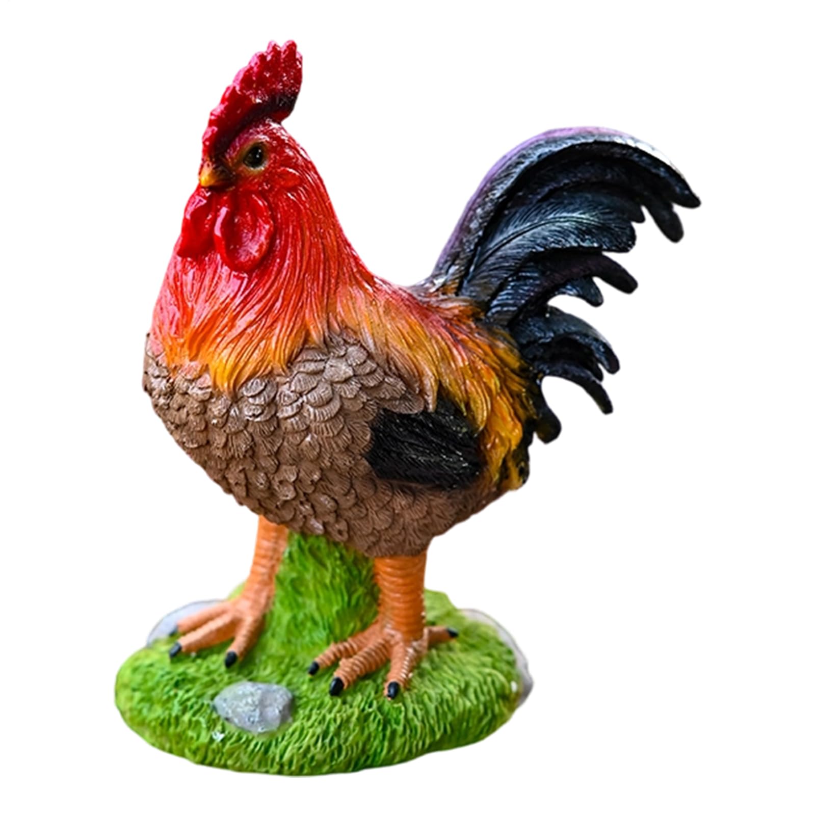 Sculpture de coq statue en résine décoration de jardin extérieur et balcon