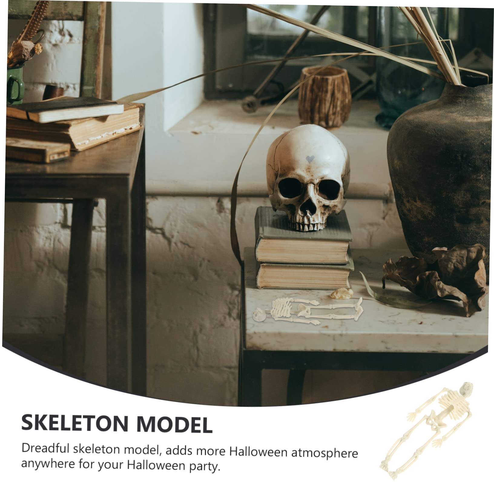 BESTonZON 5 Set Decorazione A Forma E Scheletro Decorazioni Halloween A Forma Scheletro Striscione A Forma Torso Scheletro A 6 Pezzi * 5