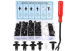 120-Piece Automotive Clip Assortment for Bumpers and Fenders