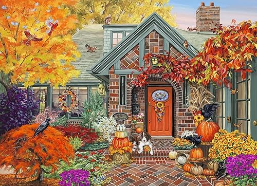 Vermont Christmas Company Rompecabezas de bienvenida de otoño de 1000 piezas