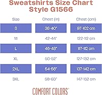 Vista 5 de Comfort Colors Sudadera de cuello redondo para adultos, estilo G1566