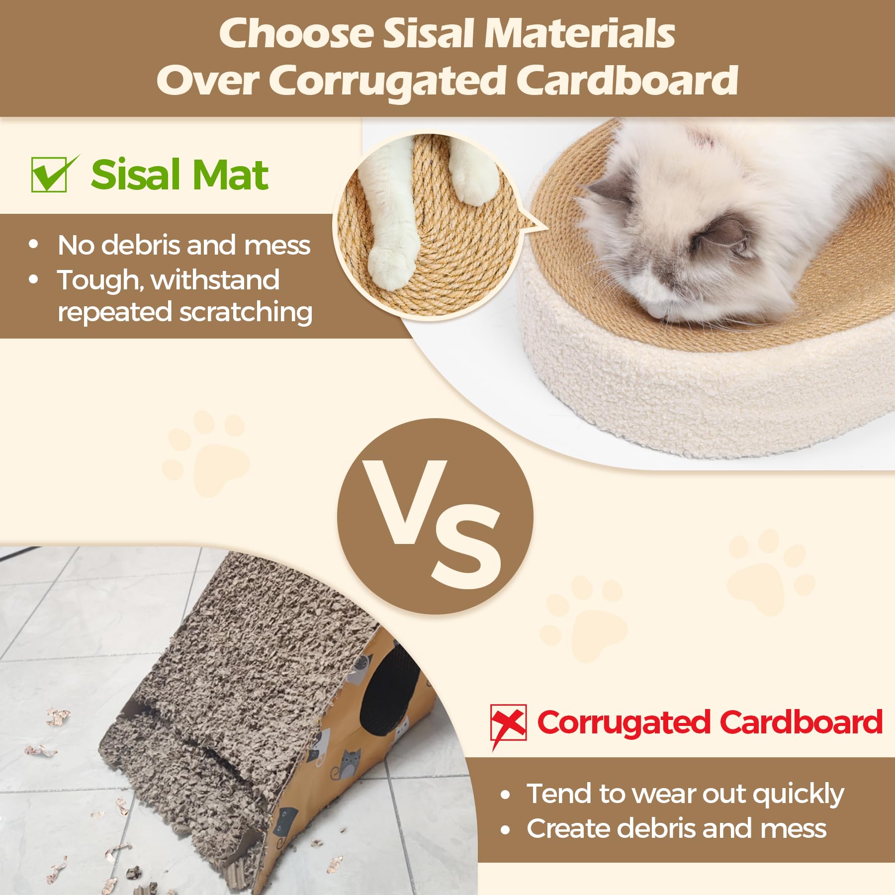 Cat Scratcher Bowl ComSaf Large Cat Scratcher Lounge, Corrugated