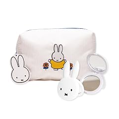The Cr me Shop Miffy Travel Beauty Set - Compact Mirror Makeup Bag Bundle 2X Magnification Mirror with
