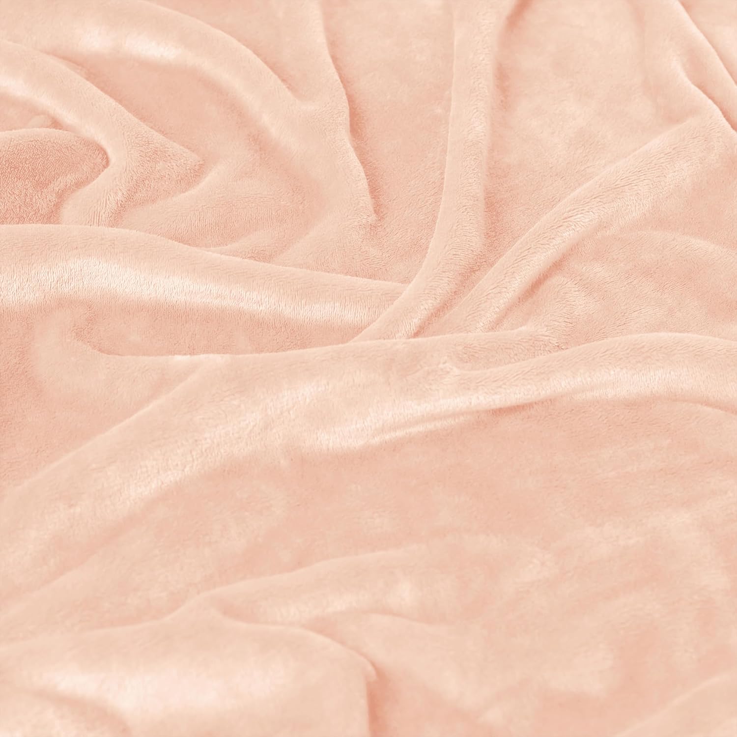 Americanflat 90x90 Fleece Throw Blanket - Soft and Breathable Throw Blanket for Couch, Bed, Chair - Oversized Fleece Blankets Perfect for Home, Bedroom - Pink