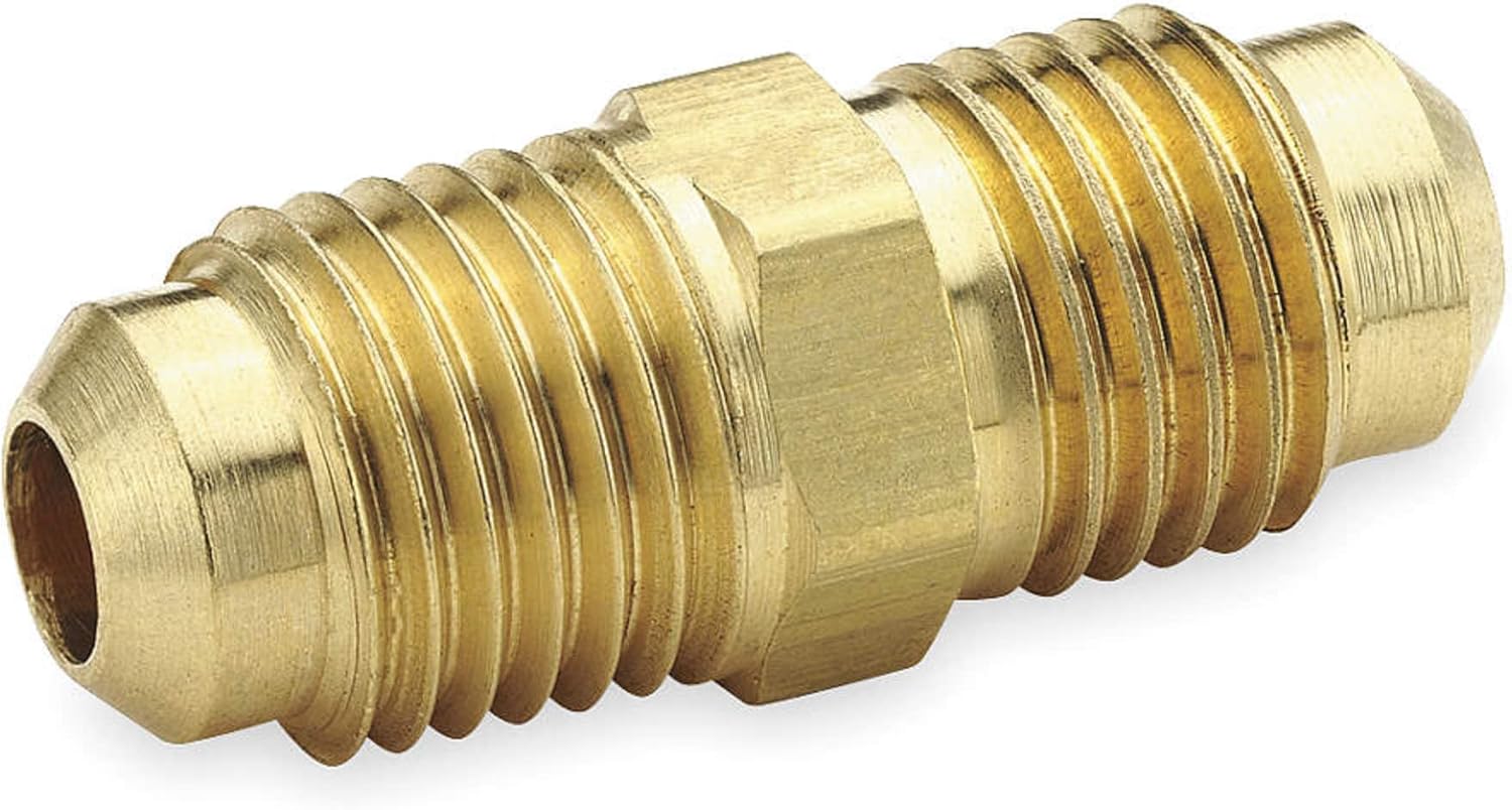 Parker 42F-12 Flare Tube Union 3/4 Tube X 3/4 Tube Brass