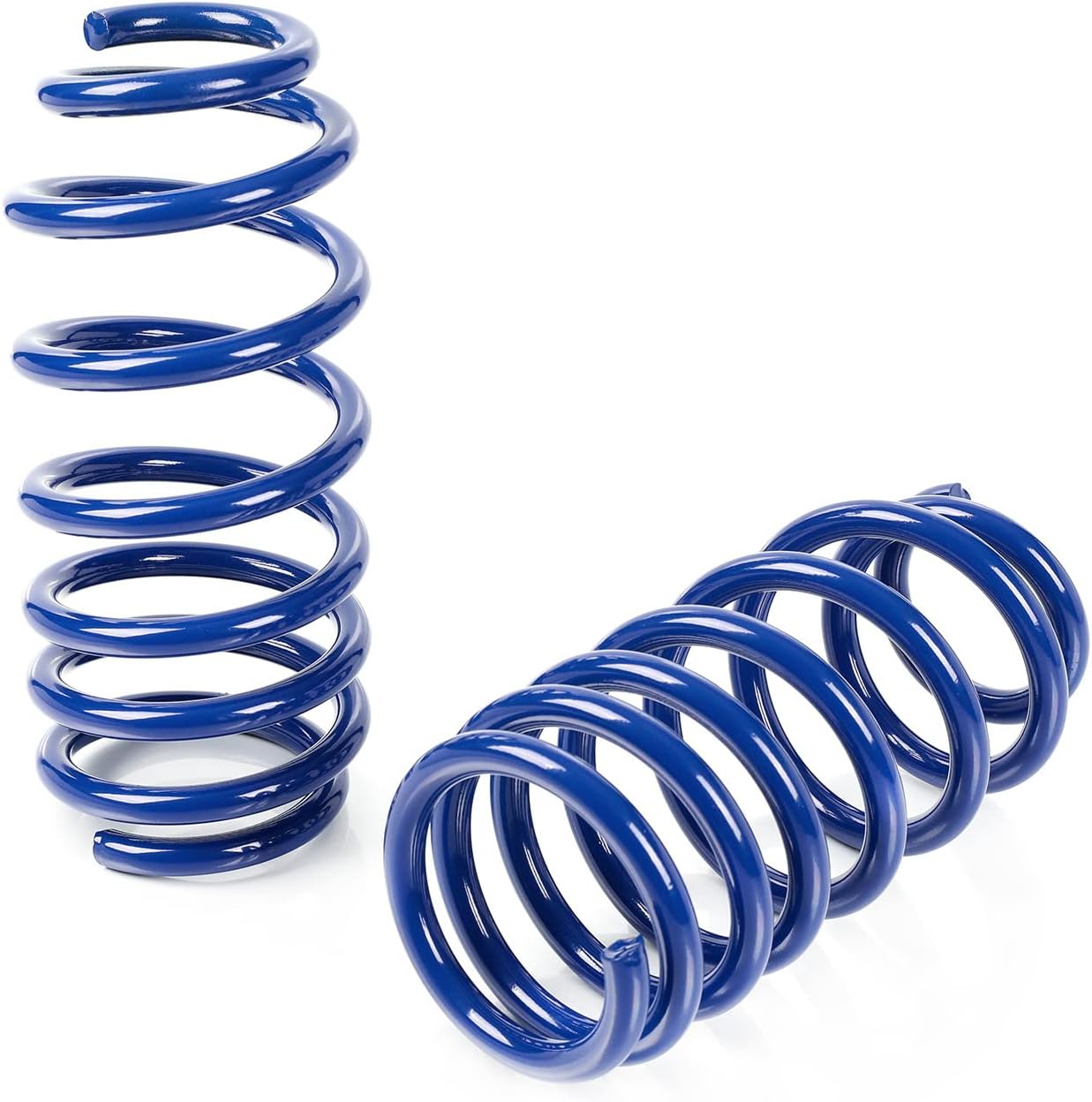 Lowering Springs kit Compatible With Dodge Challenger 2008-2021 V6 V8, 1.5 Inch Front Drop And 1.5 Inch Rear Drop (Blue)