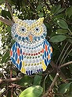 Vista 9 de Azulejos de mosaico de vidrio iridiscente redondos al azar de 1.1 libras, haciendo piezas creativas de mosaico de vidrio iridiscente