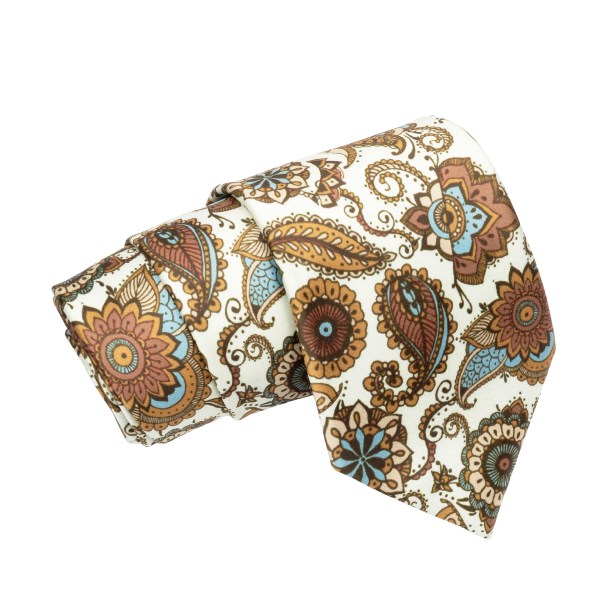 to the nines Men's Floral Print Satin Tie (Off White, Free Size)-picture-45