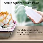 ONEDONE Watering Can Indoor Plants, Long Spout Plant Watering Can 1L 34oz, Small Watering Can for House Plants Garden Potted Flowers Green with Bonus Spray Bottle, Squeeze Bottle