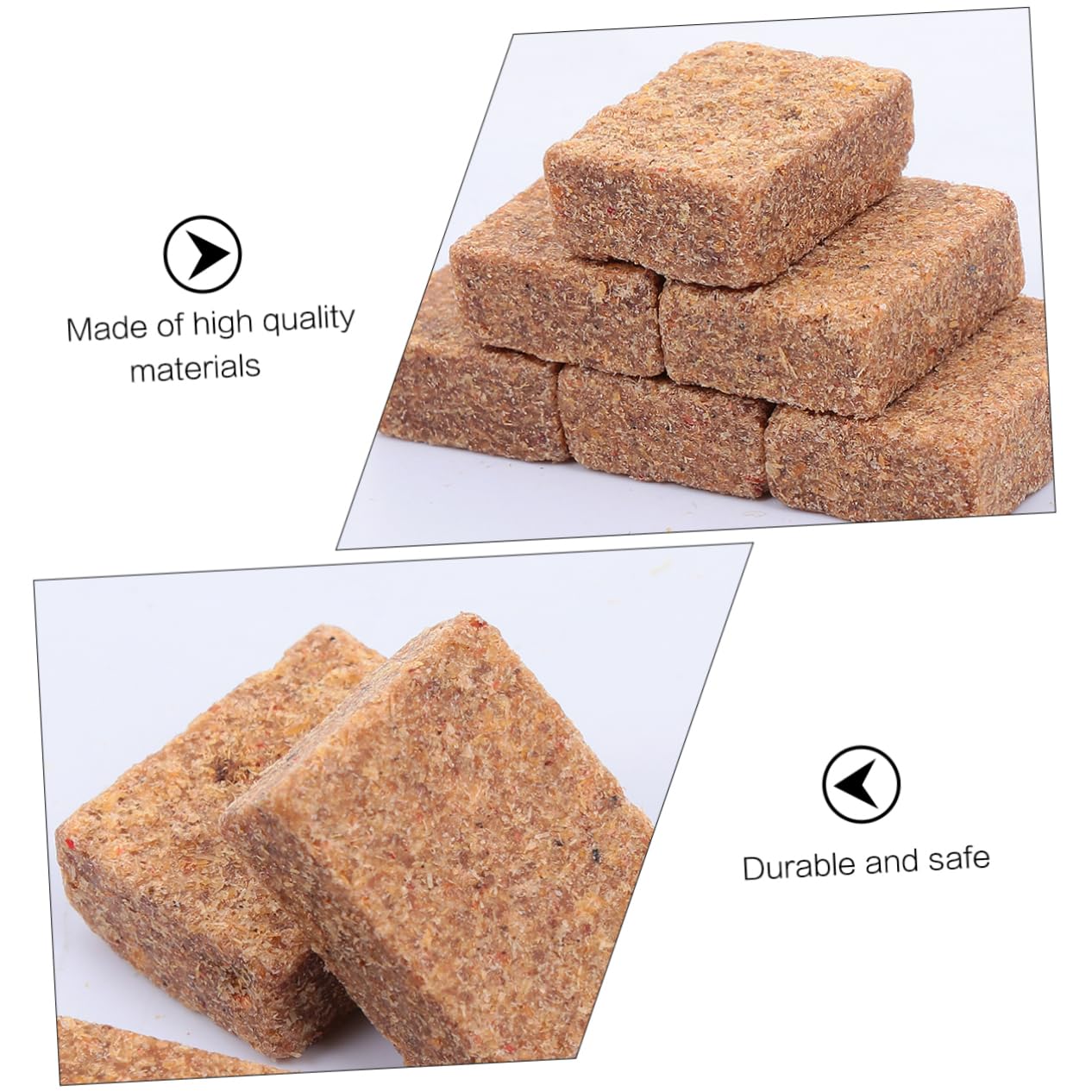 DECOMELODY 50Pcs Outdoor Camping Burning Blocks Safe Combustion Supporting Blocks for Campfires BBQ Fire Pit Practical Fire Starters for Easy Ignition and Outdoor Cooking