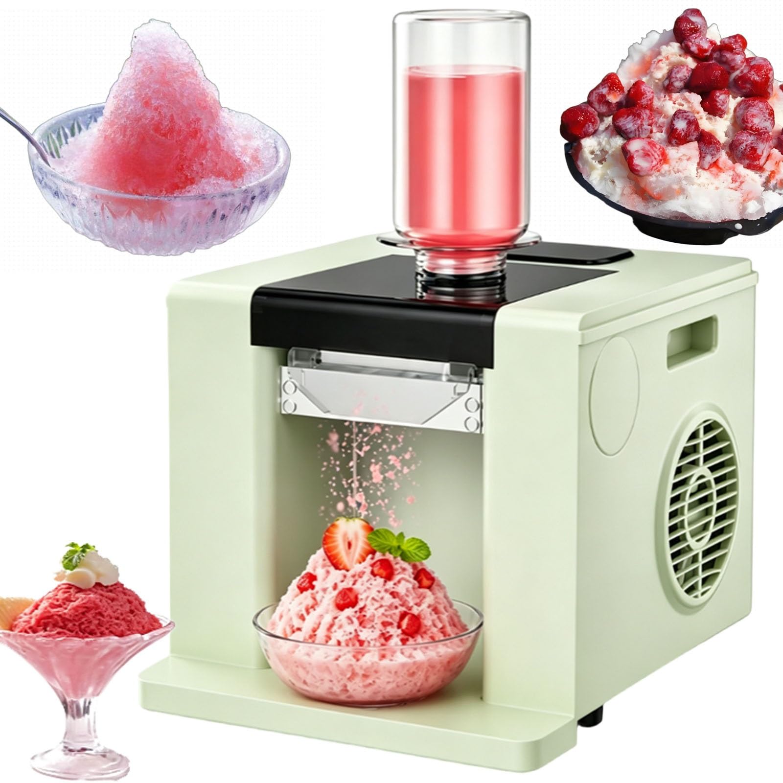 Máquina automática de Batidos, con compresor de Alto Rendimiento y Sistema de refrigeración por Aire, for pastelerías, Tiendas de té de Burbujas, restaurantes de Lujo, etc. | Green