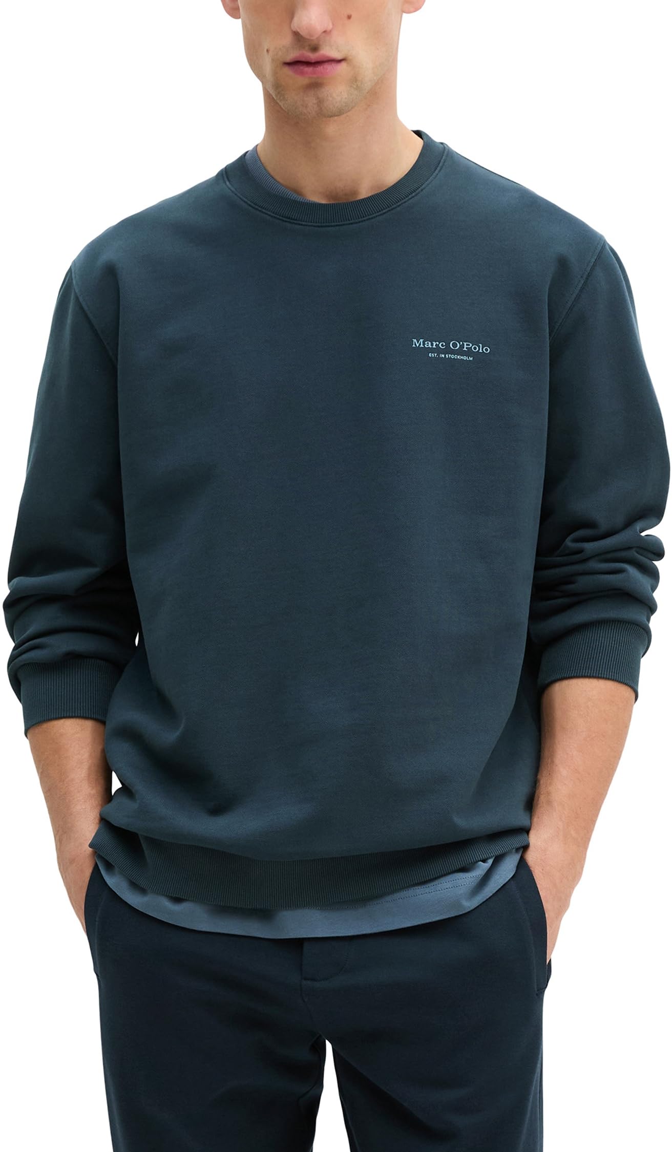 Marc OߴPolo Herren Sweatshirt aus Bio-Baumwolle mit Logo