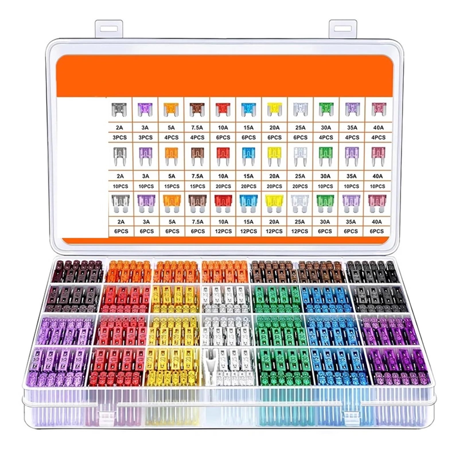 Kit assortito di fusibili for auto da 180 pezzi 300 standard con scatola | 300pcs