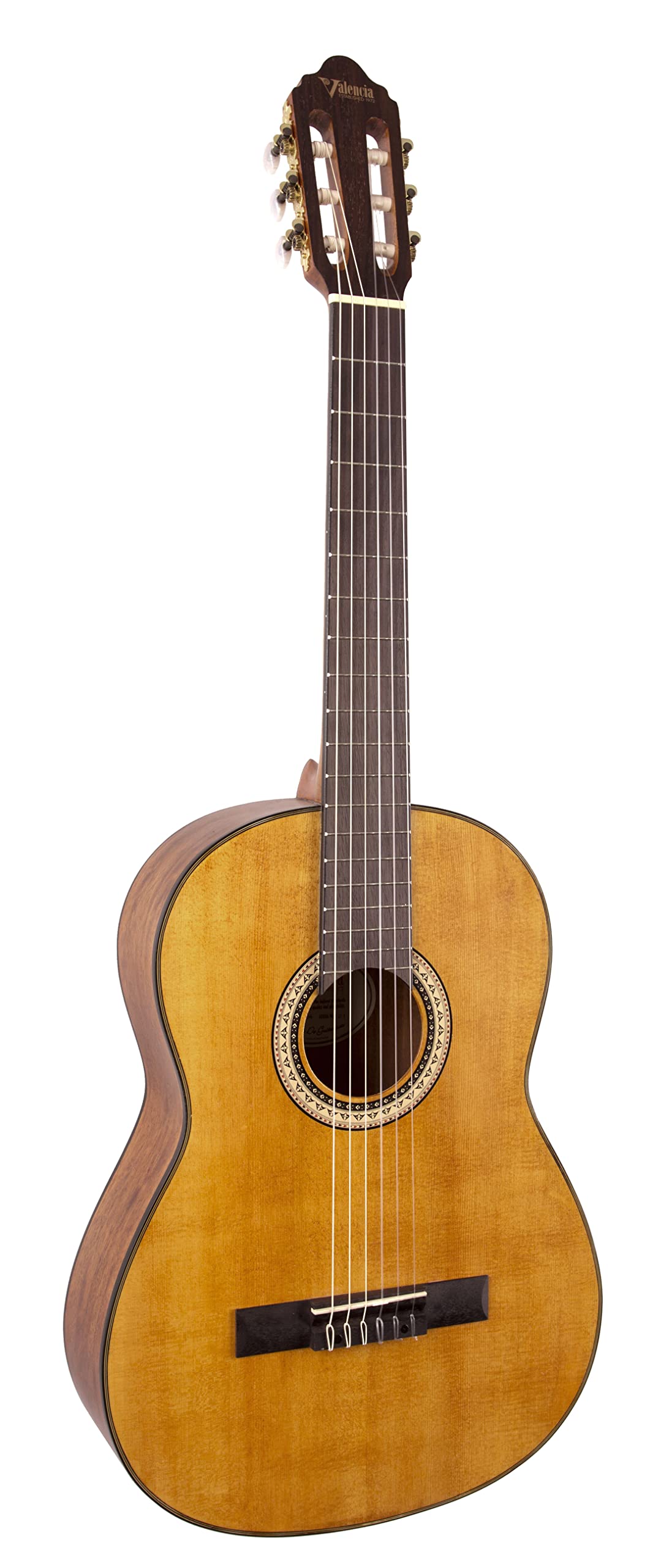 VALENCIA VC404 CLASSIC GUITAR, SCALE 4/4, NATUREL MAT, COVER SITKA 