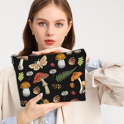 Miniatura 6 de Franala Bolsa de maquillaje de leopardo, de gran capacidad, portátil, para artículos de tocador, bolsa de cosméticos para mujeres, bolsa de viaje