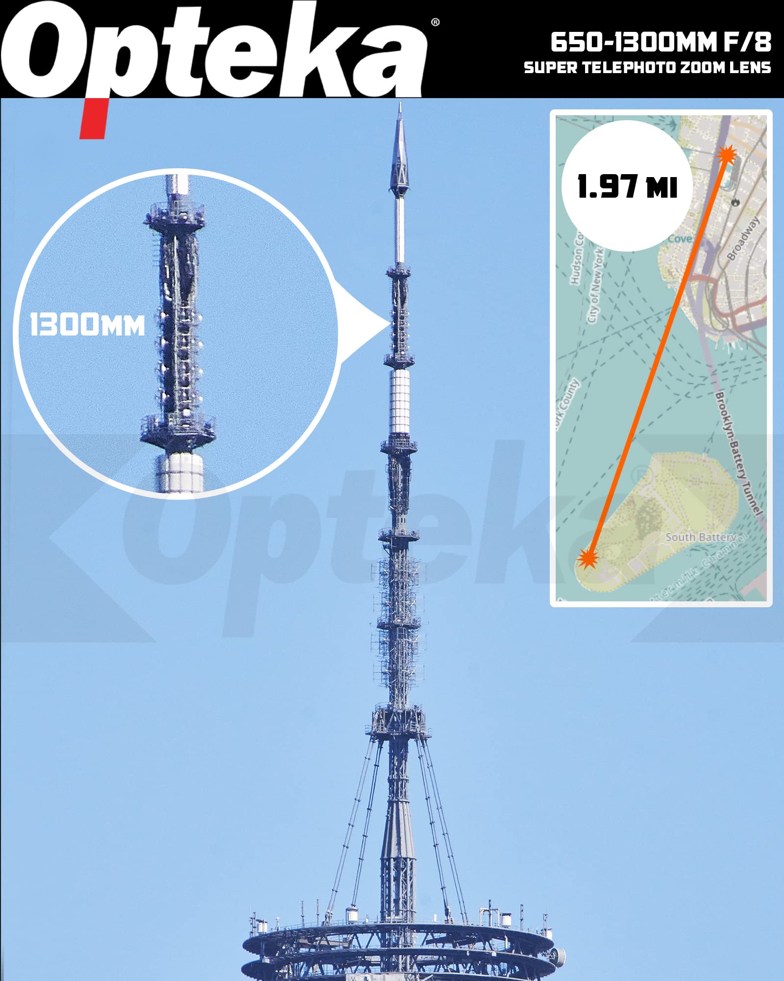 Amazon.co.jp: Opteka 650-1300mm (2X- 1300-2600mm) 望遠ズームレンズ