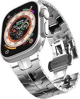 سوار معصم معدني من الستانلس ستيل لساعة اي ووتش انفوسن ابل 38 ملم 40 41 سلسلة 9 8 7 SE 6 5 4 3 2 1 فضي للجنسين