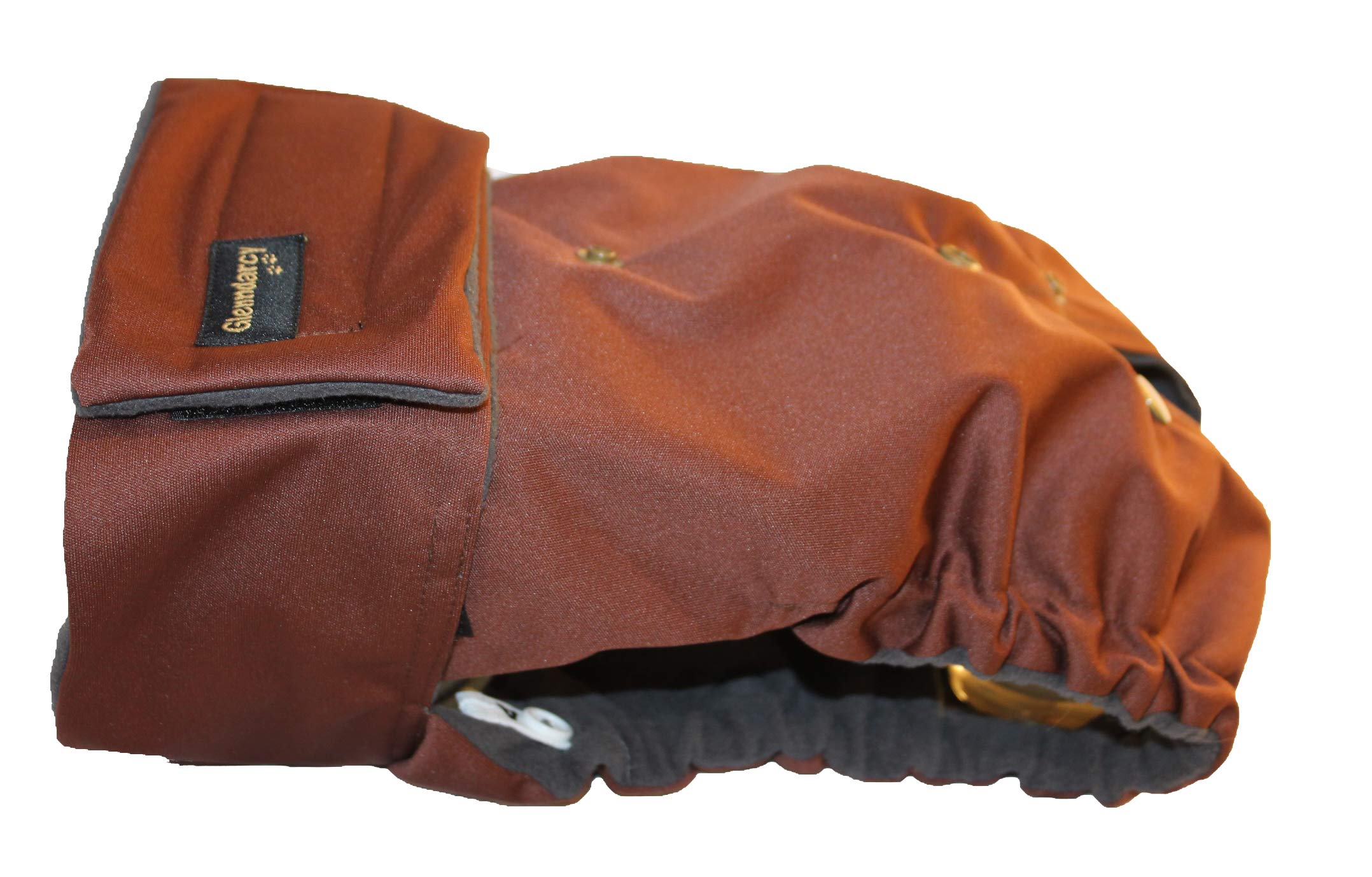 Glenndarcy Female Dog Nappy - Adjustable Flexipants - (Size Large to XXL - Pants only, Coffee)