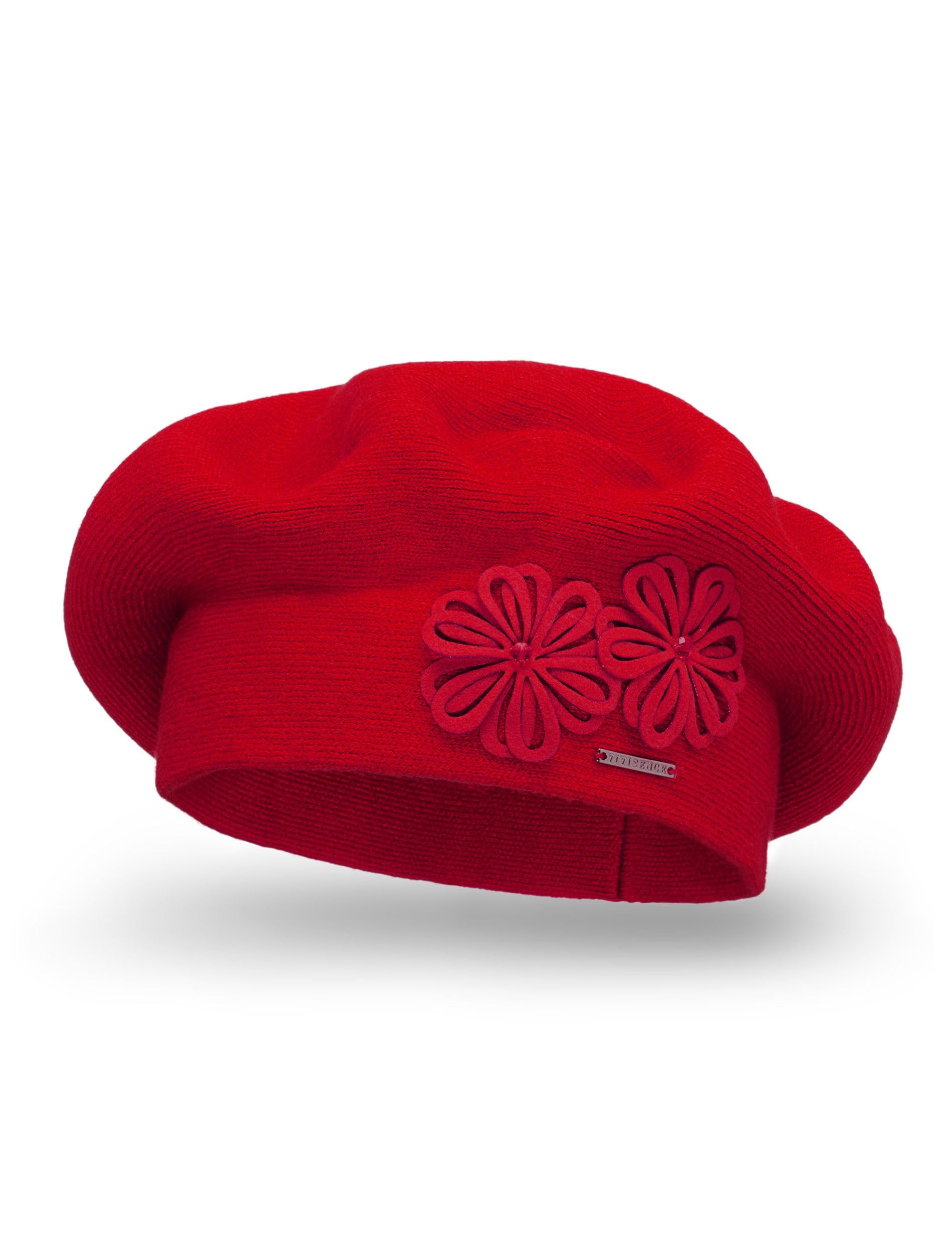 VIVISENCE Damen Baskenmütze Warm Und Gemütlich Wintermütze An Winter Und Herbst Warme Dick Strickmütze, Kopfbedeckung Eleganter Klassisch Mütze Für Frauen Modell 7007