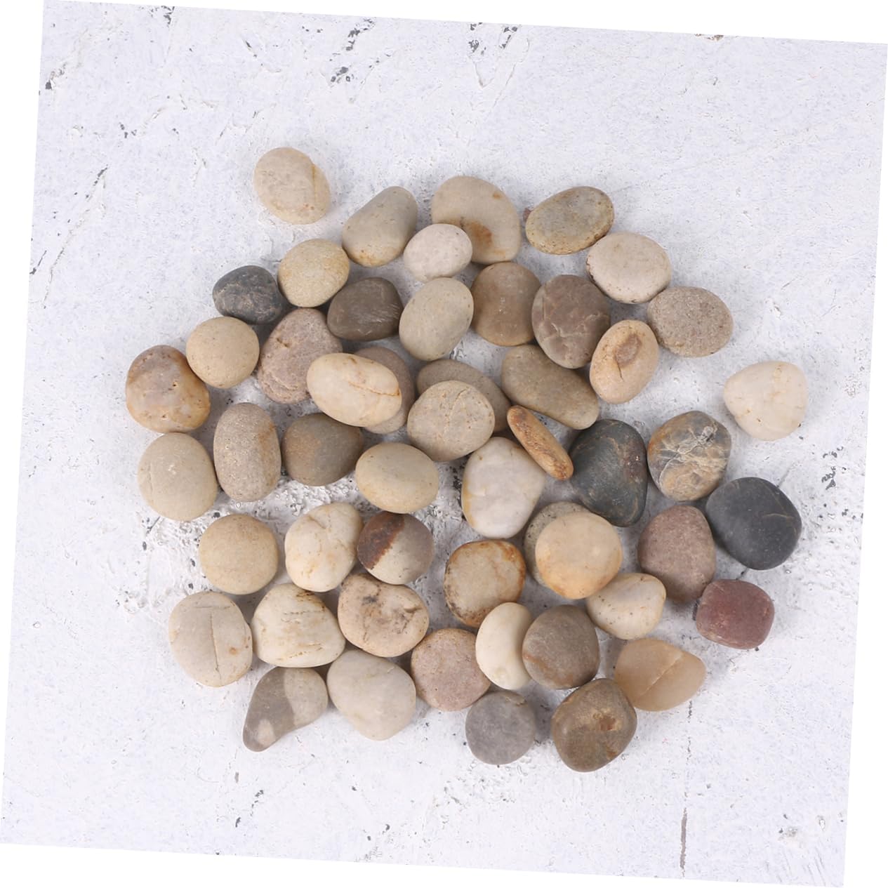 BESPORTBLE 50pcs Hand-Painted Cartoon Stones for DIY Art Projects Smooth Pebbles Mixed Colors Boy Girl Creative Activities Painting Crafts and Garden Decor