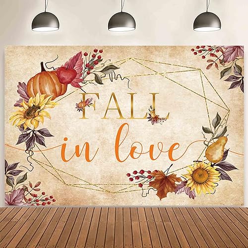 Miniatura 4 de Telón de fondo de otoño de 7 x 5 pies, para dar gracias a tu amante, rústico, boda, fotografía, fondo, mujer, novia, decoración de fiesta, calabaza,
