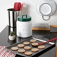 Vista 3 de Colección de accesorios de cocina DII Cerámicas, tarro para galletas, verde oscuro