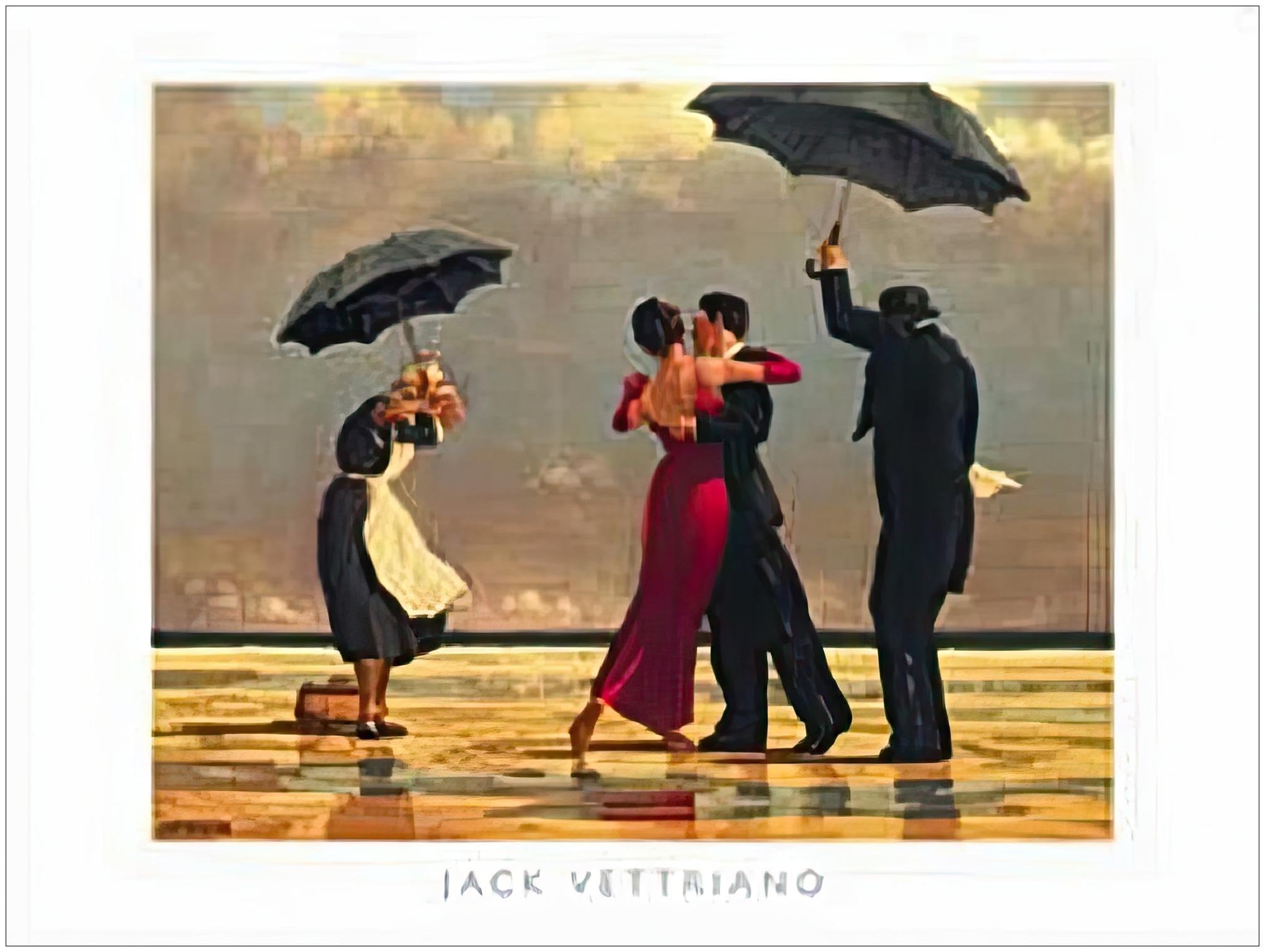 Jack Vettriano – The Singing Butler Art Print (80 x 60 cm) Senza Cornice