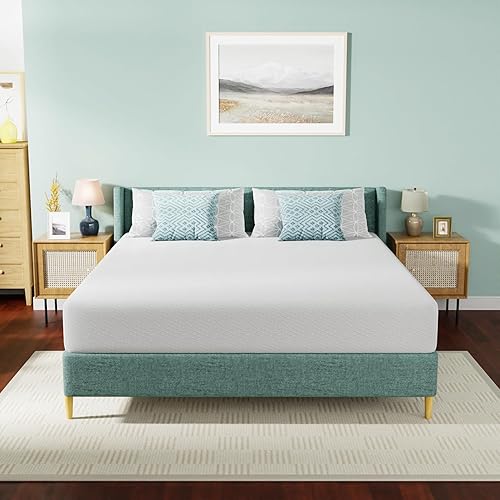 Miniatura 125 de PayLessHere - Colchón de espuma viscoelástica con gel, 6 pulgadas, tamaño queen, con certificación CertiPUR-US, sin fibra de vidrio, cama en una
