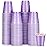 Roshtia 100 Pack 2 oz Christmas Plastic Shot Cups, Mini Disposable Shot Glasses 2 oz Party Cups for Wedding Christmas Winter Party, Beer Taste Serving, Snacks(Lavender Purple)
