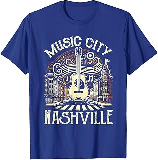 Music City Souvenir from Nashville TN Guitar Nashville T-Shirt