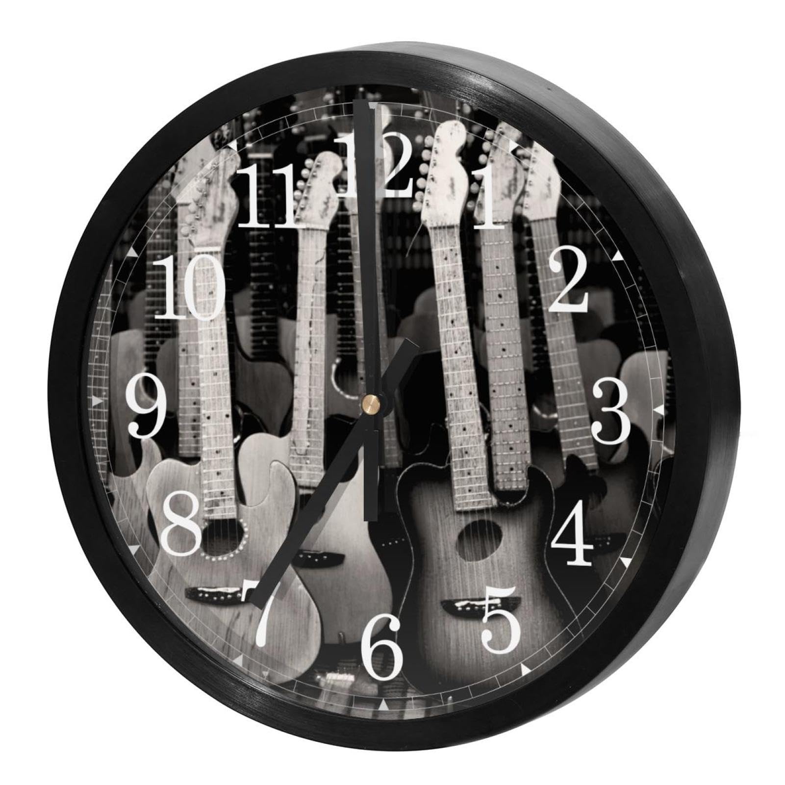 Horloge murale silencieuse à quartz sans tic-tac à piles pour salon et école