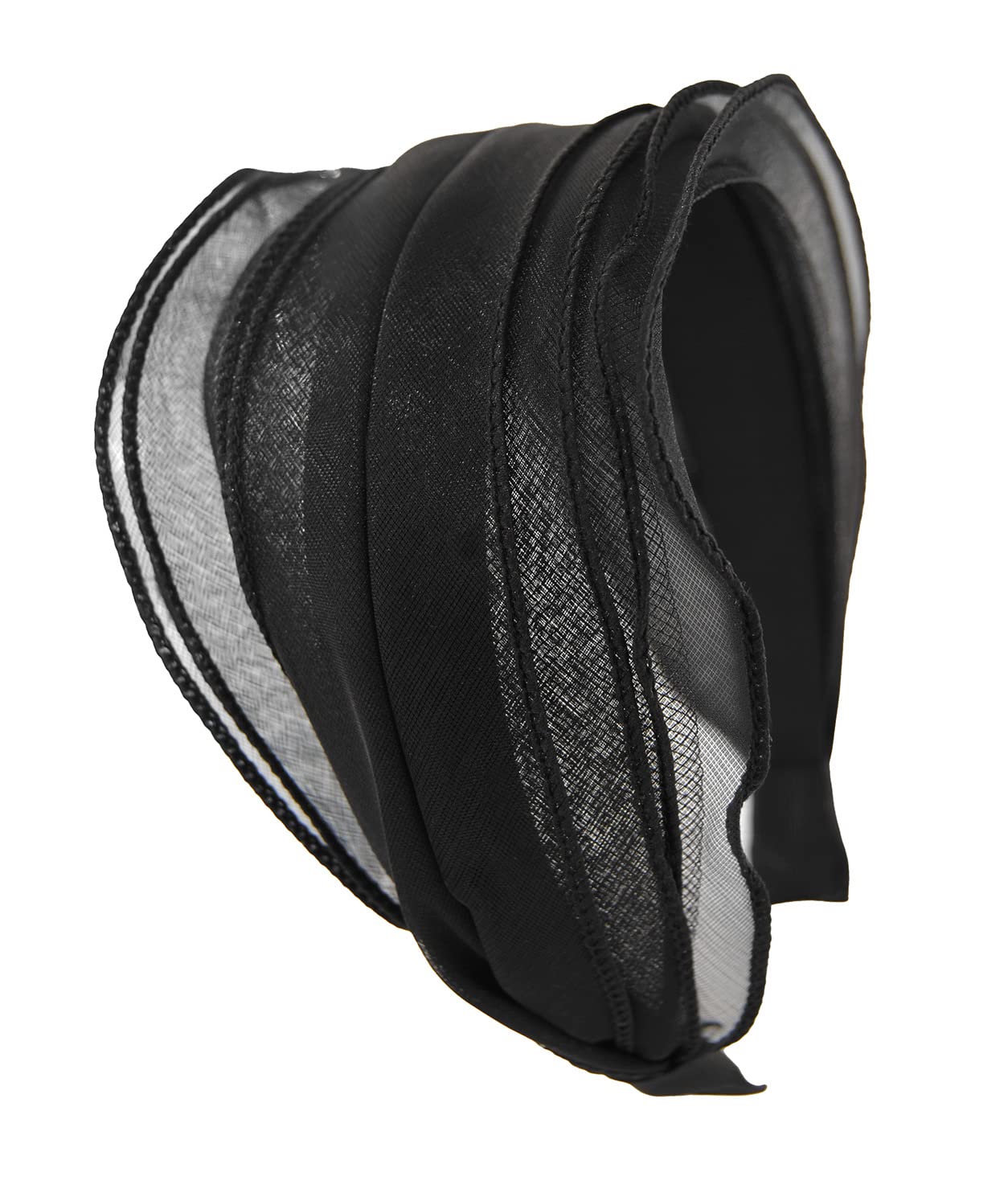 Axy Wide Headband HRM2 (Black) - Women's Headband, 1 Count (Pack of 1), Black, Polyester, 3 cm Wide