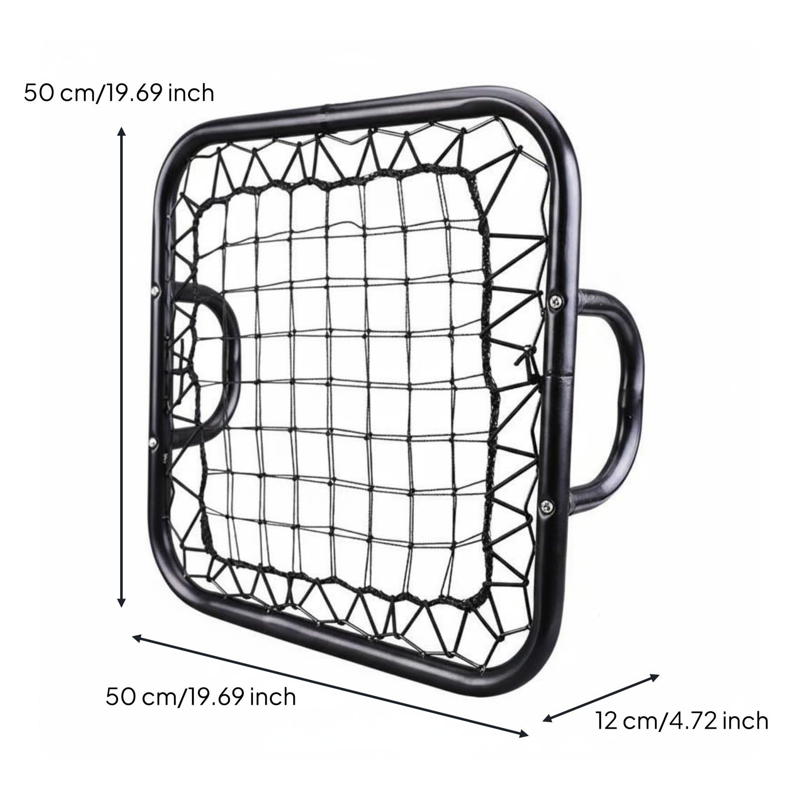 Qianly Mini Rete Rimbalzante Portatile Elasticità Forte Rebounder da Calcio Leggera Rete Rimbalzante Calcio per Portieri, Scuola
