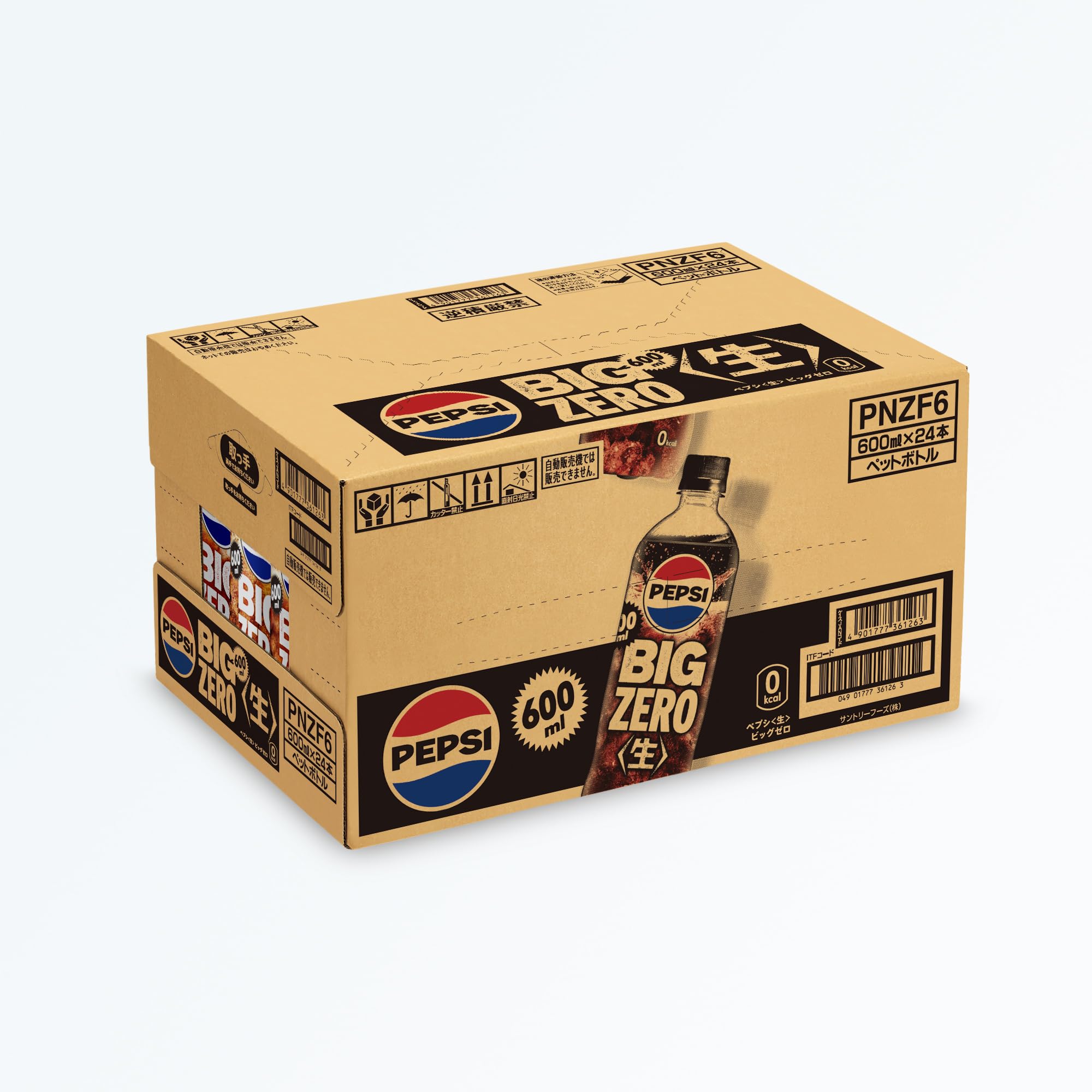 Amazon.co.jp: Suntory Pepsi BIG Zero Cola 600ml x 24 Bottles